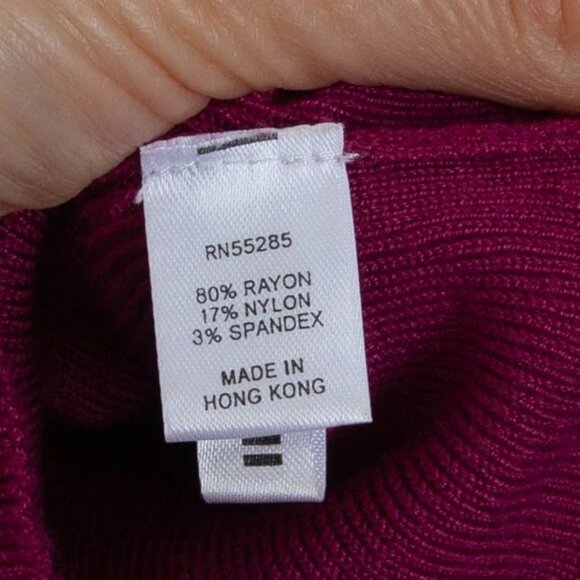 Express Womens Mock Neck Sweater Size‎ XS Puff Sleeve Y2K Preppy Career Work - Picture 5 of 9